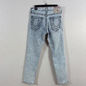 True Religion ,Ricky,size 33,Light Blue relaxed straight.
